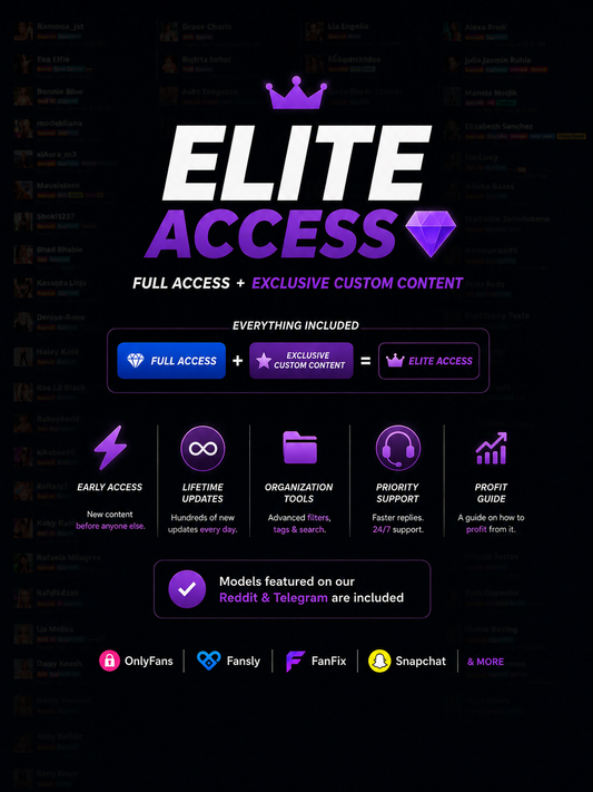 2. Elite Access💎 (Everything in Full Access + Exclusive Content + Profit Guide)